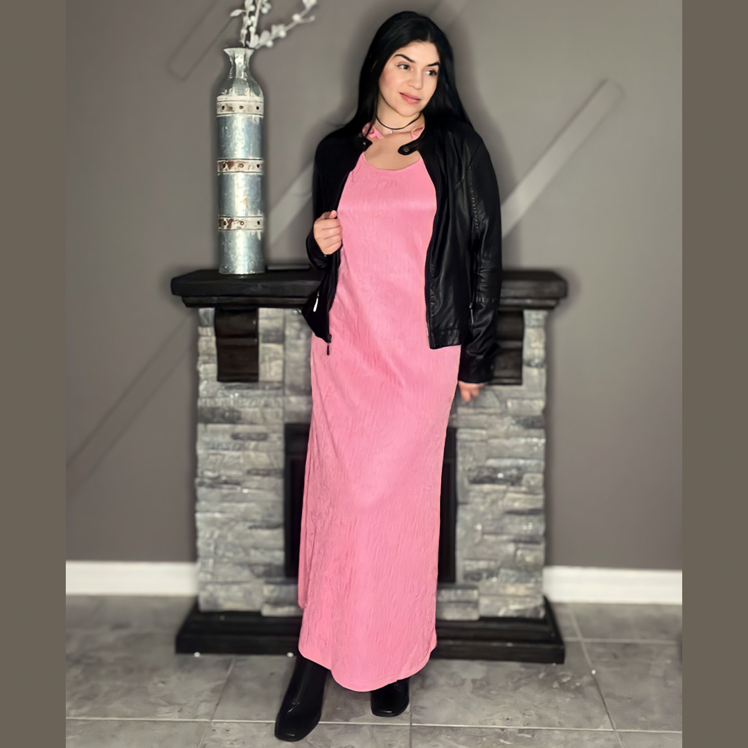SARA’ Fitted A-Line Midi Dress with Shouler Ties