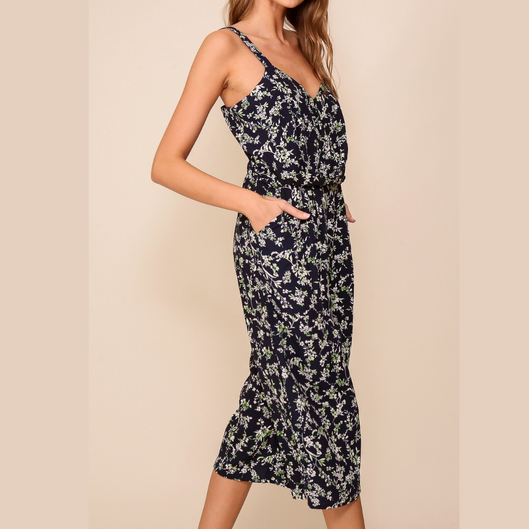 Amelia Floral Print Jumpsuit