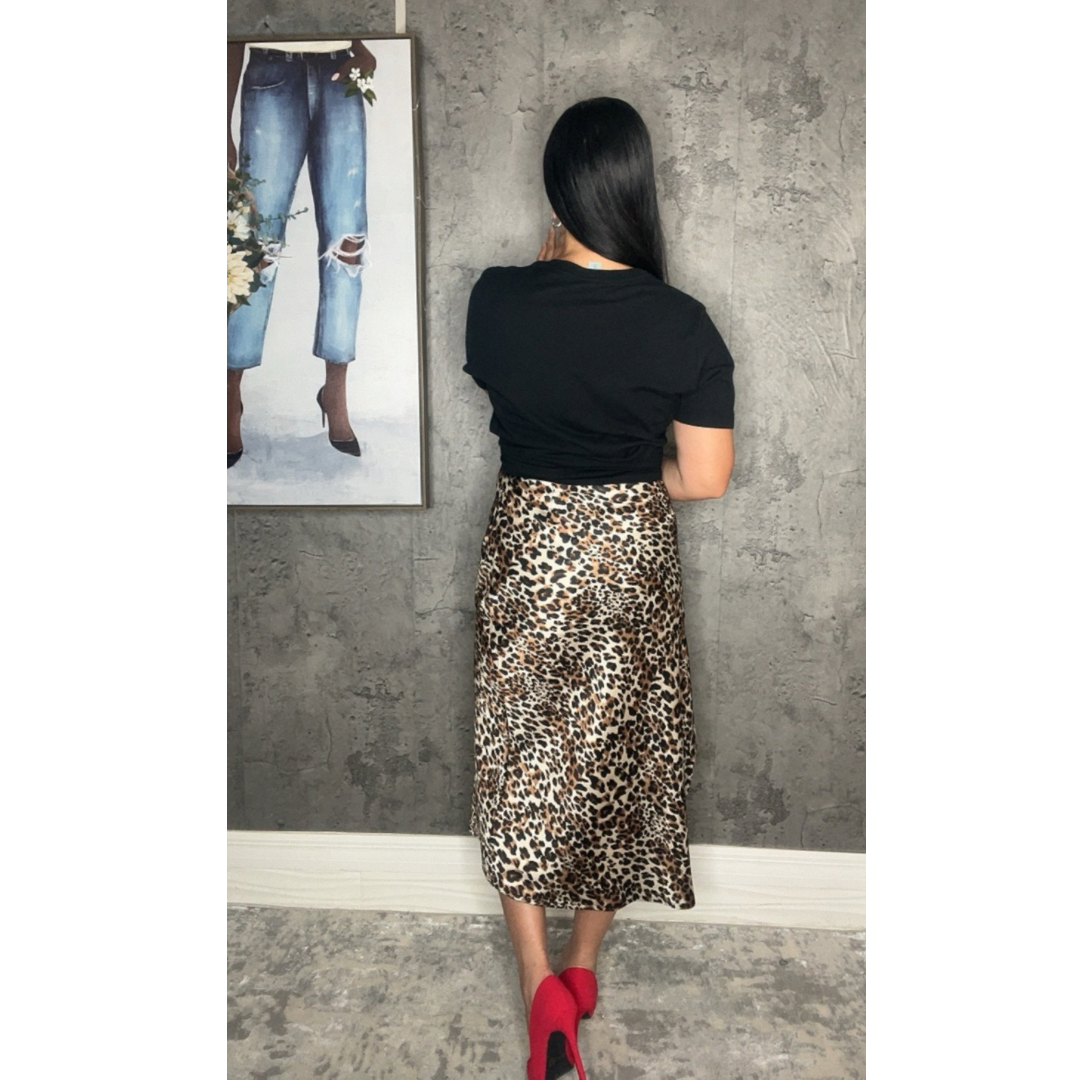 ANIMAL PRINT SKIRT